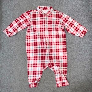 Plaid onesie! Good used condition.